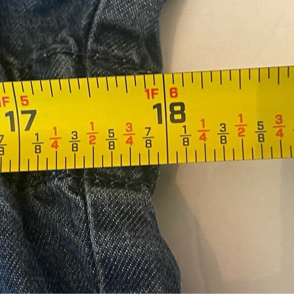 J Jill Boho Hippie Festival Coastal Grandma Blue Jean Jacket Size S - Picture 11 of 12